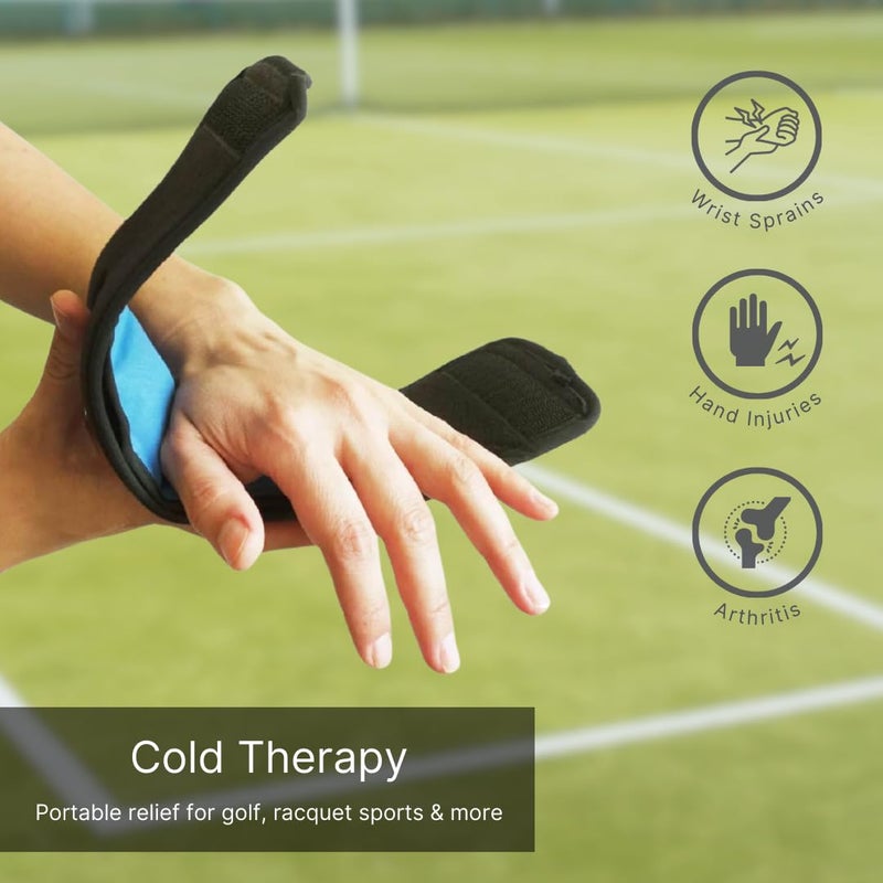 NatraCure Cold Therapy Wrap (Regular) with 14" Strap - 2 Pack - Small Reusable Gel Ice Pack Compress for Injuries and Pain Relief, Hand, Arch of Foot, Wrist, Elbow, Arthritis, Neuropathy - 715 CAT2PK - Image 3